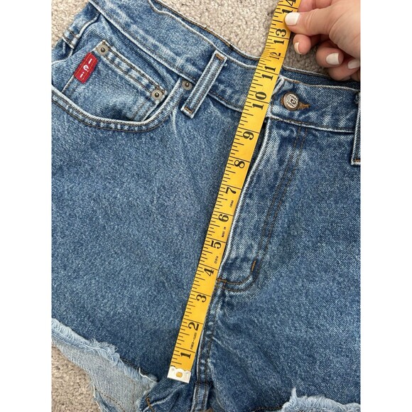 Vintage LEI High Waisted Jean Shorts Dark Wash Size 13 - Picture 6 of 7